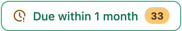 Due within 1 month filter